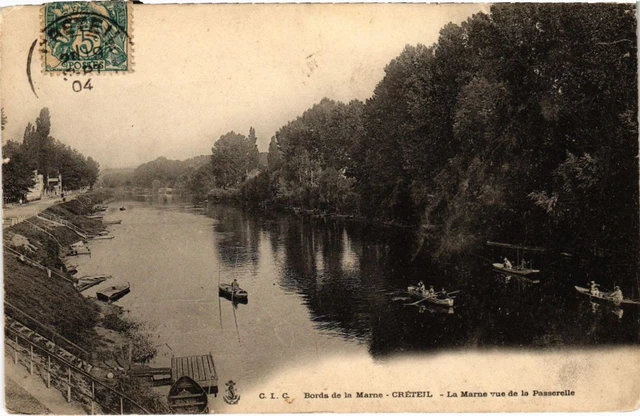 CPA AK Creteil Bords de la Marne-La Marne vue de la Passerelle FRANCE (1282398)