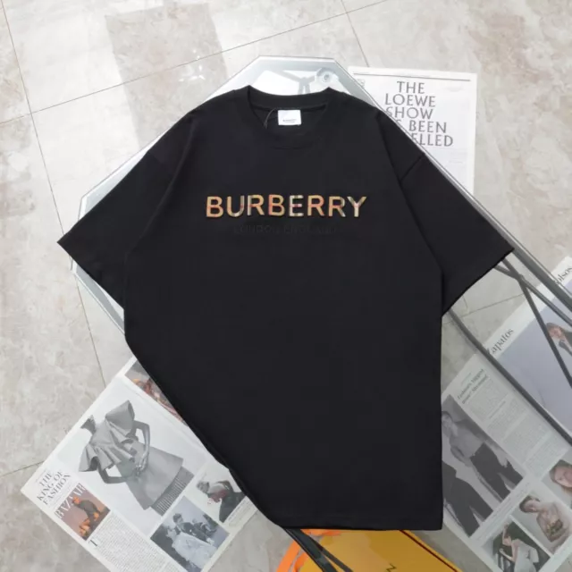 Burberry logo Print casual short sleeve T-shirt Size L