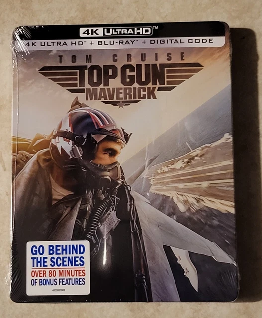 TOP GUN MAVERICK [4K UHD + Bluray + Digital] Steelbook New Ultra HD