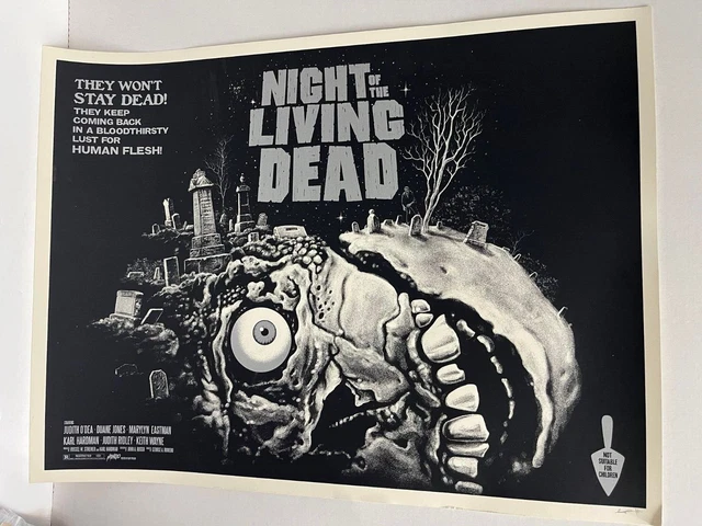 Night of the Living Dead - Gary Pullin - Silver Variant Poster