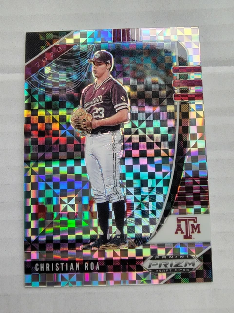 CHRISTIAN ROA 2020 Panini Prizm Draft Picks Power Plaid Baseball Card ...