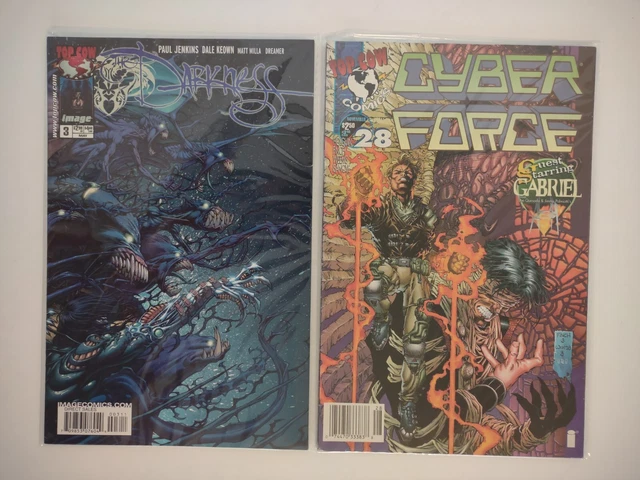 Cyber Force #28 & The Darkness #3 - Top Cow Comics Comic Book Lot