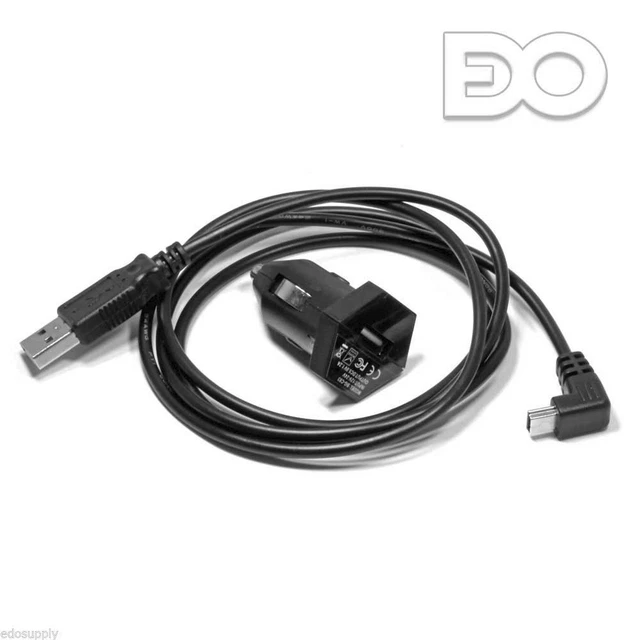 USB Caricabatteria Auto Cavo di Alimentazione per Garmin Nuvi 200 250w 255w 265w
