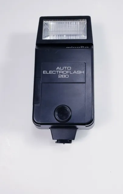 Minolta Auto Electroflash 280  Shoe Mount Flash Camera Flash - WORKS 2