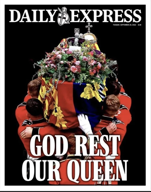DAILY EXPRESS NEWSPAPER Tuesday 20th September 2022 Queen Elizabeth II Funeral £6.99 PicClick UK