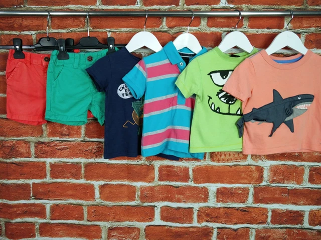 Baby Boy Bundle Age 9-12 Months Next Joules Shorts Polo Top T-Shirt Set 80Cm