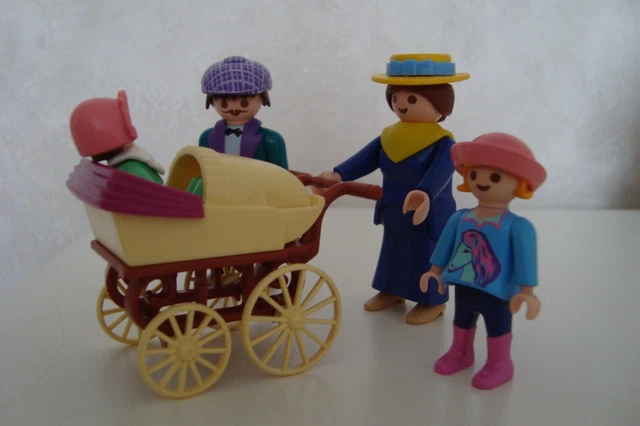 Camion Playmobil Belle Époque - Modèle Original Années 90 - Avec 6 Personnages