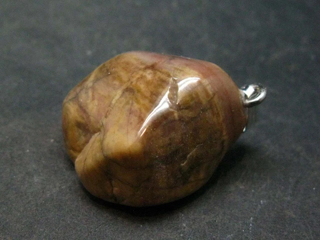 Bustamite Silver Pendant  From South Africa - 1.2" - 11.1 Grams