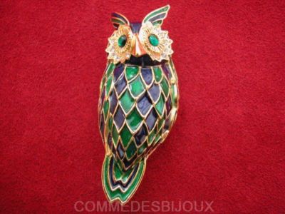 Broche "Colibri" N° 015 dorée Nectar Oiseau Mouche Bijoux pur Bestiaire 