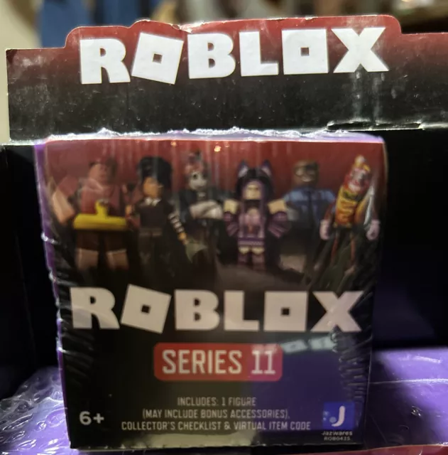 Roblox Series 11 Figure & Virtual Item Code Purple Blind Bag Box