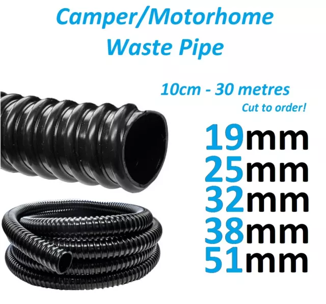 Waste Water Hose Flexible Water Hose - Caravan Motorhome Various Length