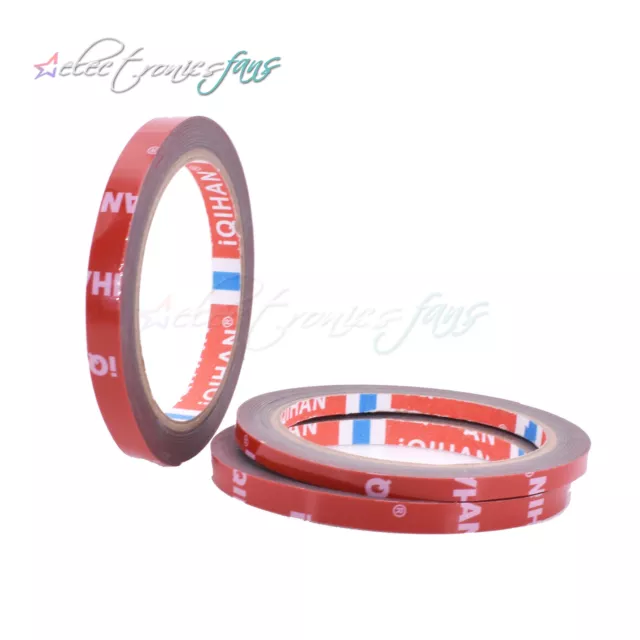 3M Strong Permanent Double-Sided Adhesive Glue Tape Super Sticky With Red Liner 2