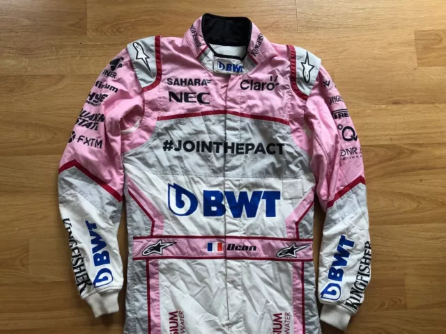 Race used suit F1 : Esteban Ocon - Force India 2017