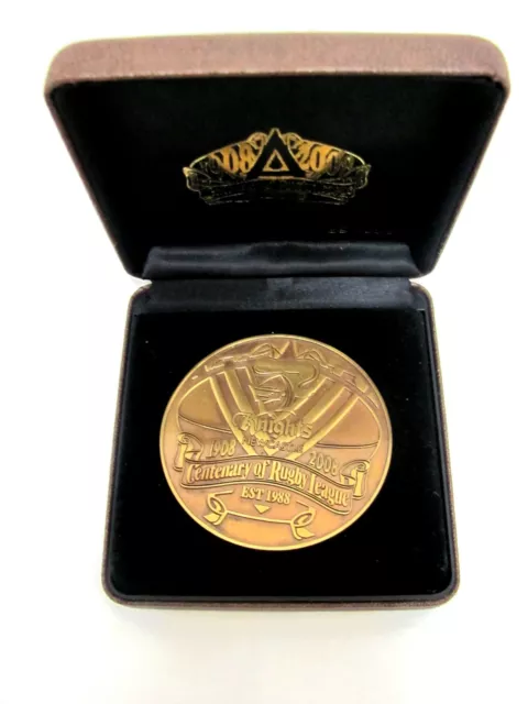 2008 Newcastle Knights Centenary Limited Edition Nrl Collectible Medallion