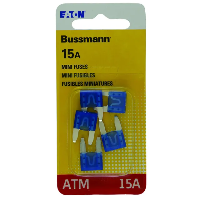 Bussmann 15 amps ATM Blue Blade Fuse 5 pk