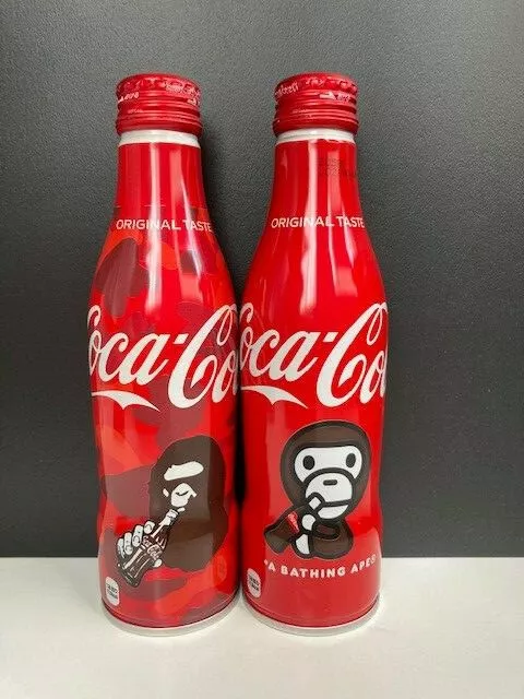 Cola x Bathing Ape 2020 Japan Ltd. Edition Aluminium Empay Bottle x 2 Free Ship