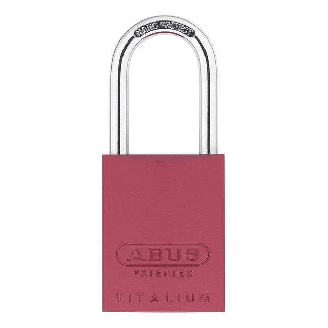 ABUS 83AL/40 (300) KA Red Keyed Padlock, 29/32 in,Rectangle,Red