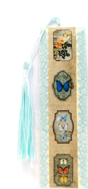 Butterfly's Victorian Lace Vintage Unique Exquisite Laminated Bookmake Women #2