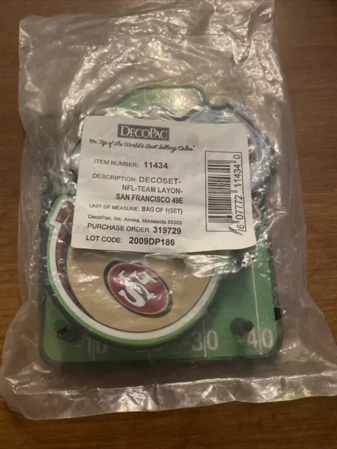 NFL Cake Toppers San Francisco 49ers Cake Topper Layon