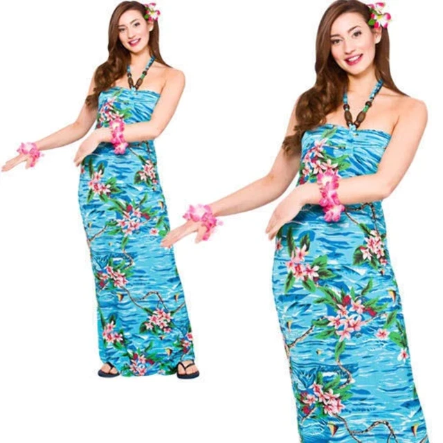 Ensemble de tenue hawaïenne de style plage rétro main image 1