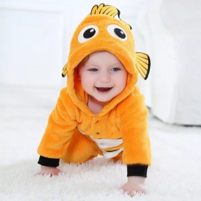 Baby Romper Nemo Costume Newborn Toddler Boy / Girl Jumpsuit Good For Halloween