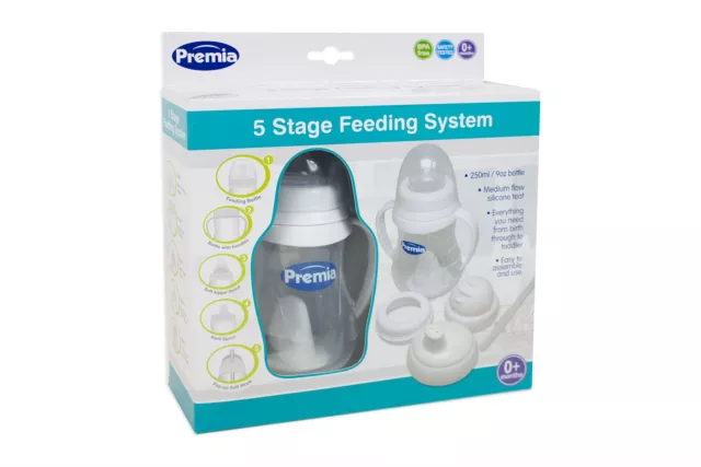 5 Stage Baby Feeding Bottle Transition Feed Milk Breastfeeding Soother Soft Teat