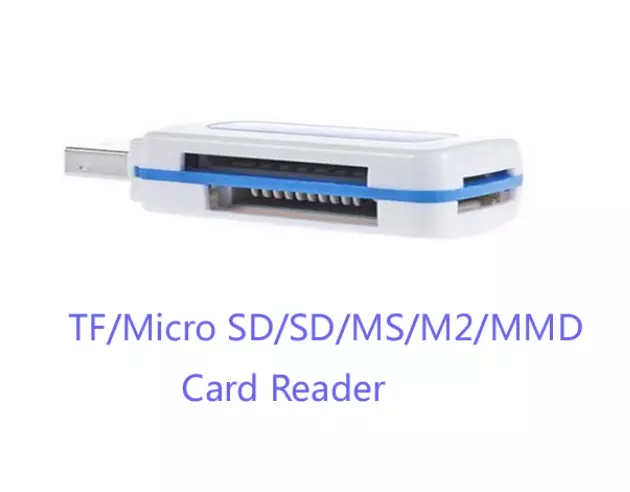 SD MS M2 TF Micro SD To USB 2.0 Card Reader (M2 T-flash SDHC Mini Adapter)