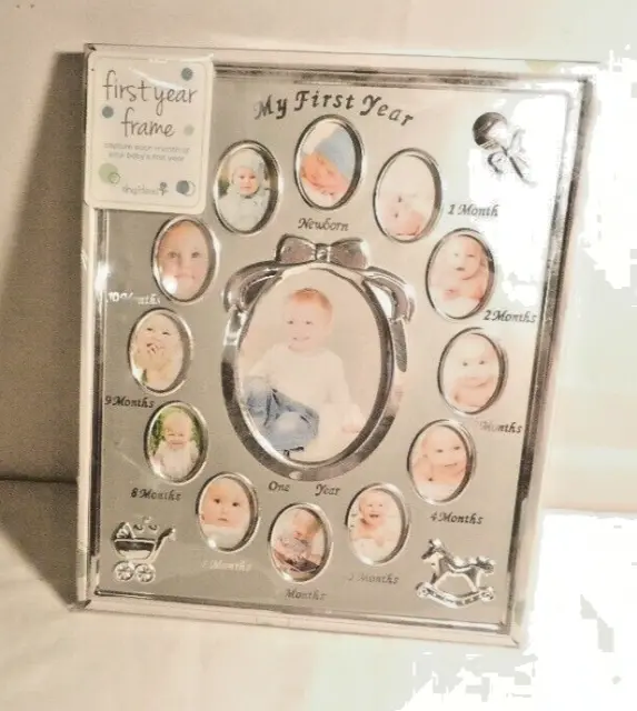 First Year Frame Baby 12 Months Photo Frame 13"x11"