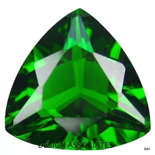 Chrome Diopside 8 Mm Trillion Cut Outstanding Green Color All Natural