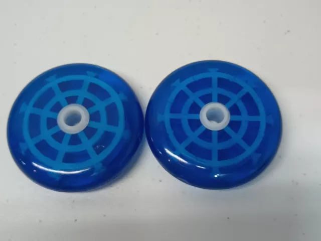TWO BUN AND Thigh Roller Exercise Replacement Blue wheels rollers