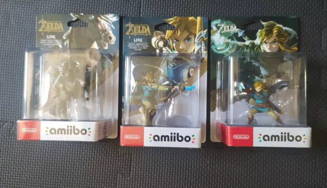 Lot Amiibo Zelda Breath Of The Wild + Tears Of Kingdom