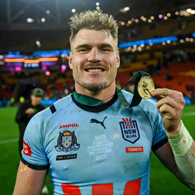 NSW BLUES 2024 State Of Origin Nrl Rugby Champions Team Photo, Brgn,2