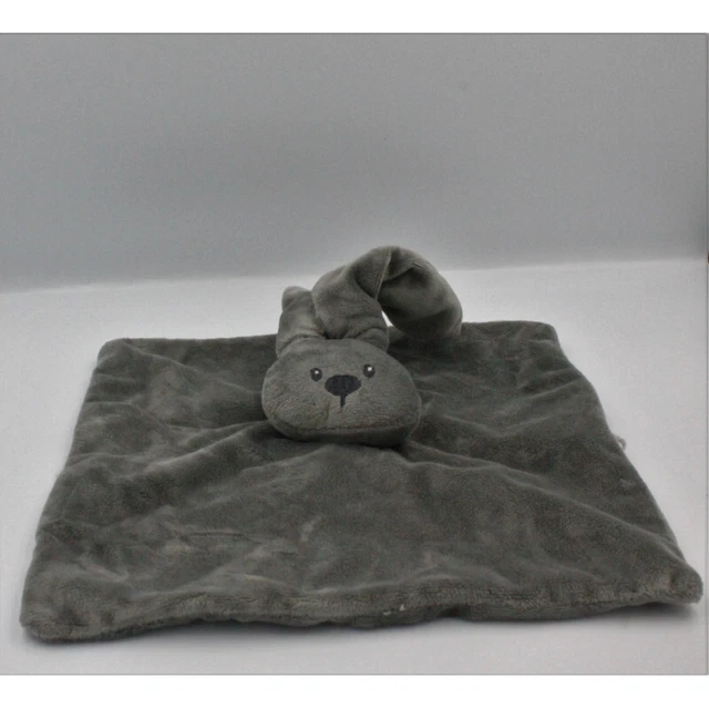 Doudou plat carré lapin gris Lapidou NATTOU - 24323