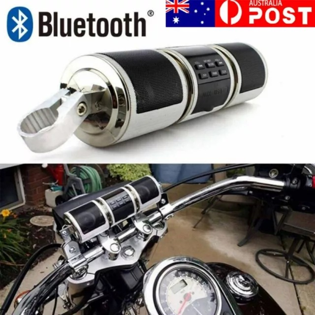 Waterproof Bluetooth Motorcycle Stereo Speaker MP3 Audio System USB AUX TF Radio