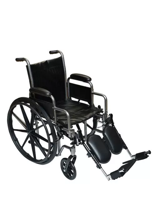 Hecare Bariatric Self propelled wheelchair removable Arm & Elevated Leg rests