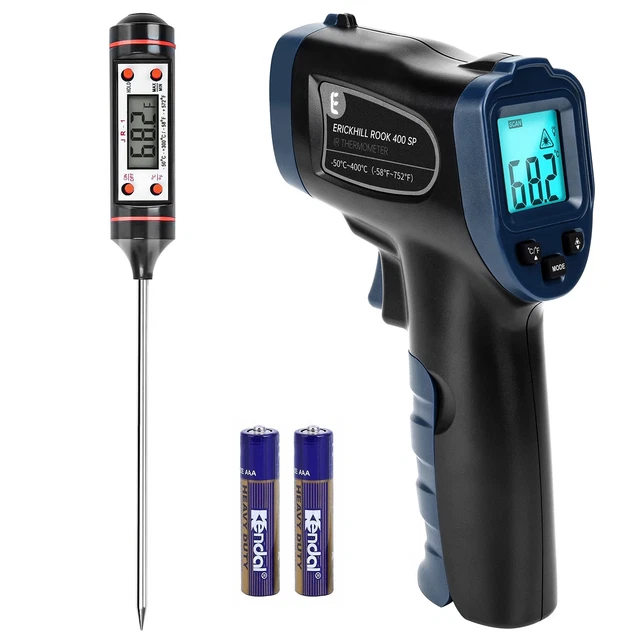 ERICKHILL Infrared Thermometer, Heat Temperature Temp Gun for Cooking, Adjust...