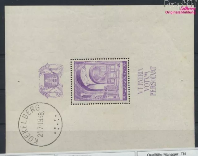 Belgique Bloc 8 avec charnière 1938 basilique (9829446