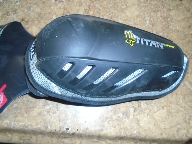 Fox Racing Titan Sport Elbow Guards Black Pair MX Skateboard Off-Road ATV SML/ME
