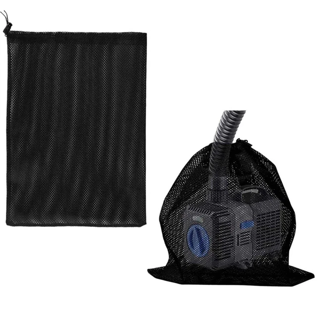 Sac De Filtration Pour Pompe Submersible - Filet Polyester Avec Cordon De Serrage, Taille M (45x45 Cm)