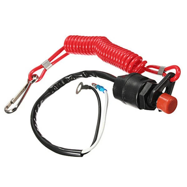 BOAT MOTOR EMERGENCY Stop Switch for /Tohatsu Outboard Stop Switch Cut