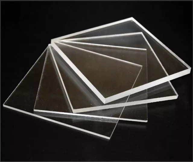 Clear Acrylic Perspex Sheet Custom Cut To Your size...Free Polished Edges!!