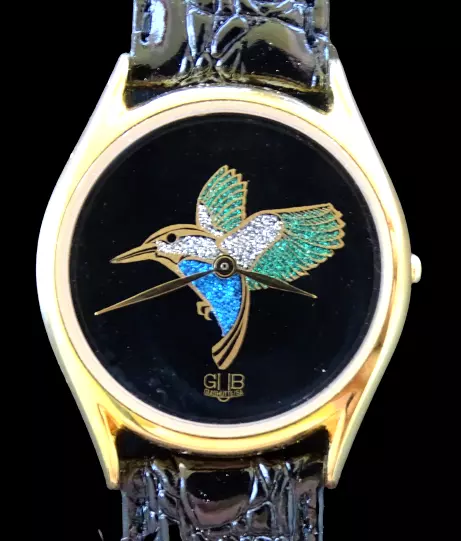 Glashütte/SA GUB 38-31 Vintage Sonderedition Vogel-Design Armbanduhr Ungetragen