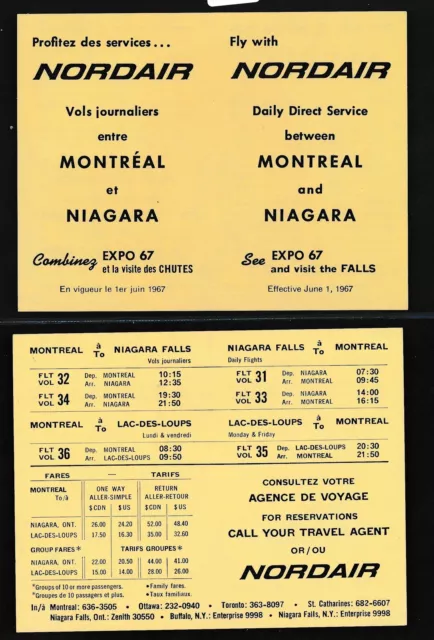 84897) Luftpost Koffer Gepäck Anhänger NORDAIR Canada EXPO 67 "Flyer..."