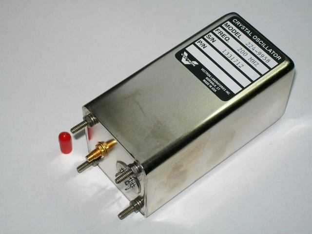 VECTRON crystal quartz oscillator 200 mhz time frequency standard low noise ocxo