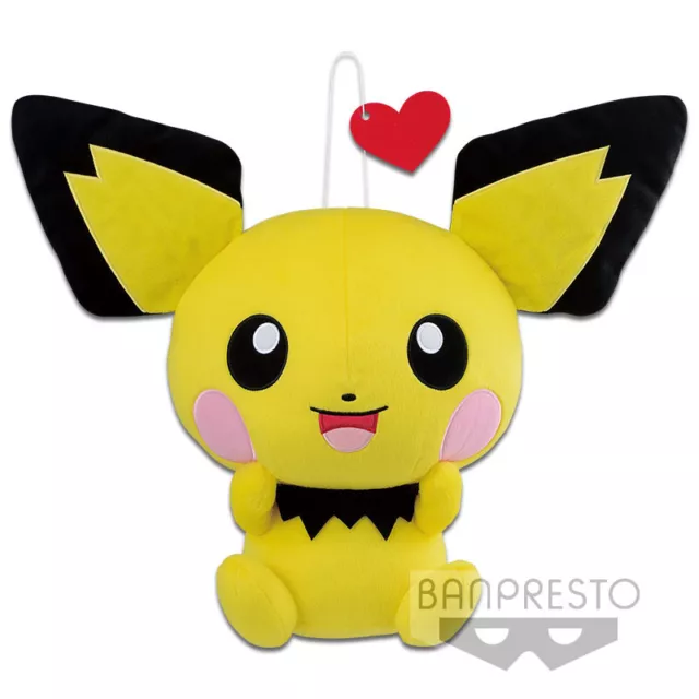 Pokémon - Super Big Round Charm Plush : Pichu Peluche Banpresto