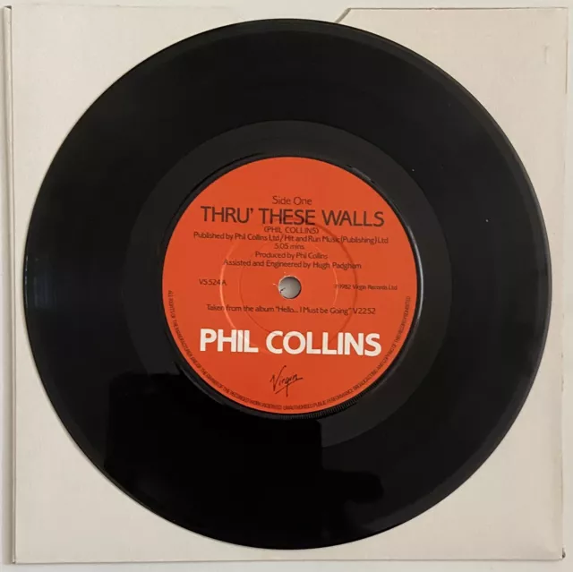 Phil Collins Thru’ These Walls 7” Vinyl VS 524