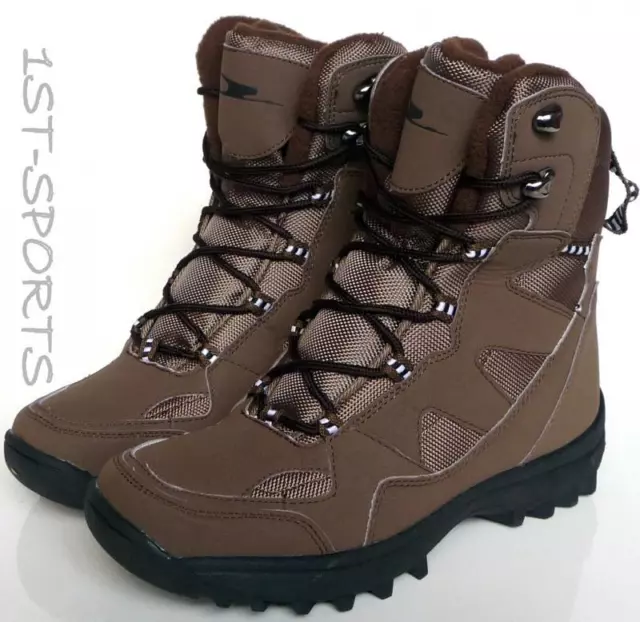 Winter Boots Fleece Lined Brown, Womens, Snow Boots, Shoes, Uk Size 4 - 5