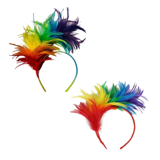 Feather Headband Fascinator Bohemian Headdress for Cosplay Banquet Festivals