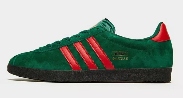 Authentic Adidas Originals Gazelle OG ® ( Men UK 8 & 9 ) Green / Scarlet