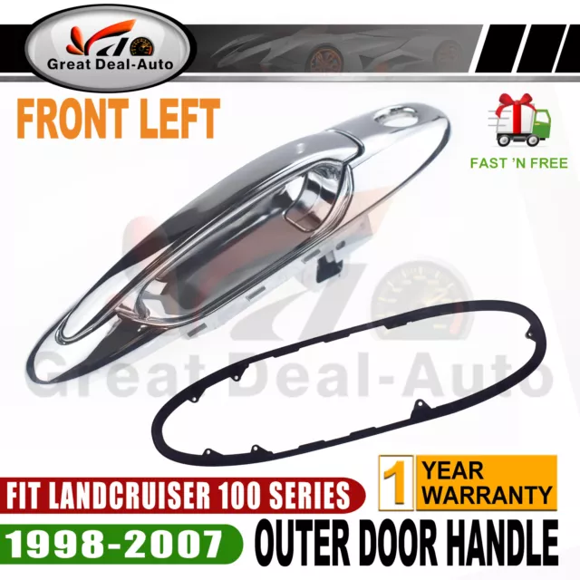 For Toyota Landcruiser 100 Series 1998-2007 Chrome Exterior Door Handle (4pcs) 3